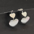 JewelMaze Heart Shape Hoop Earrings