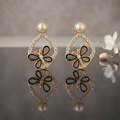 JewelMaze Exclusive Gold Plated Crystal Stone Elegant Earrings 