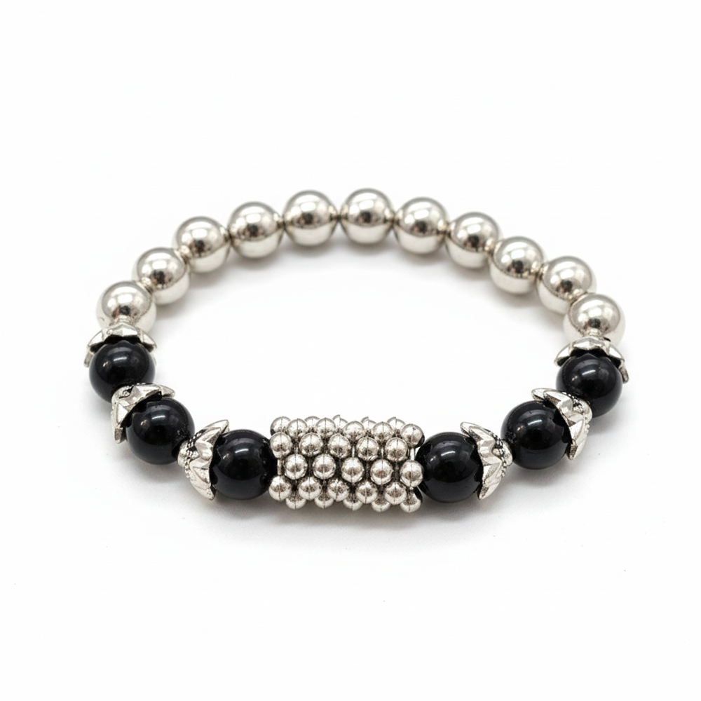 The99Jewel Elegant Silver Beads Combo Bracelet all occassions