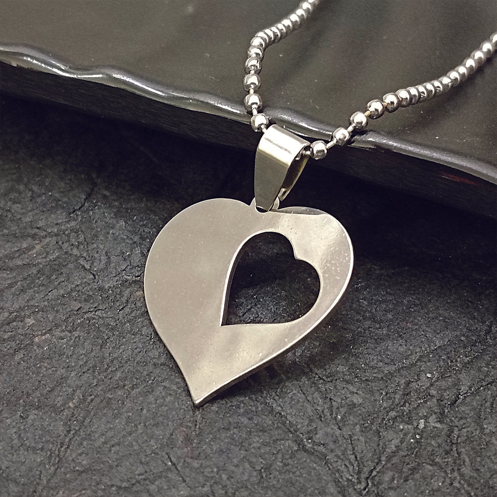 The99Jewel Heart Shaped Chain Pendant For Men And Women