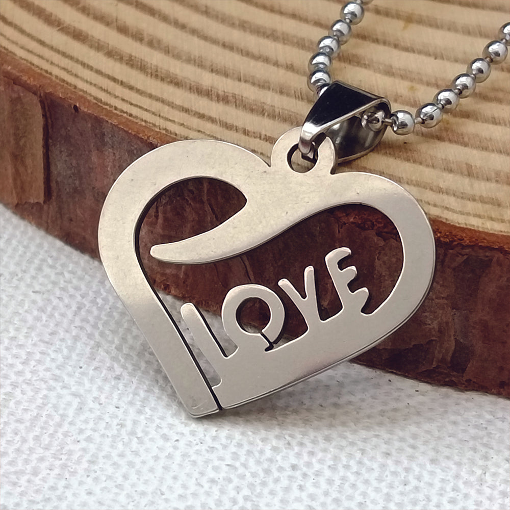 The99Jewel Love Heart Shape Chain Pendant - 1404873