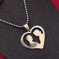 The99Jewel Couple Heart Shape Chain Pendant