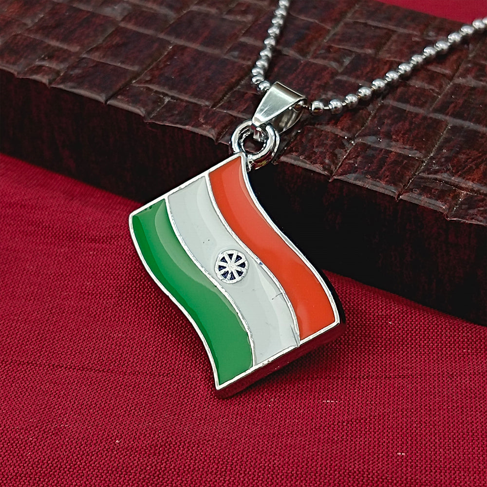 The99Jewel India Flag Chain Pendant For Men