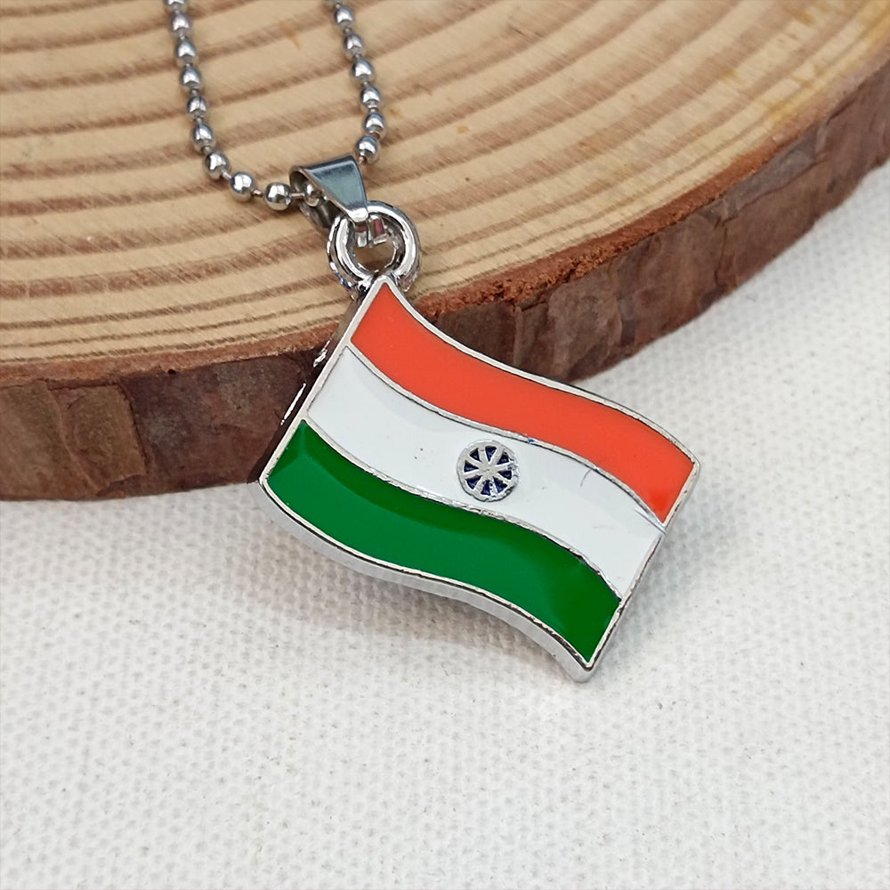 The99Jewel India Flag Chain Pendant For Men