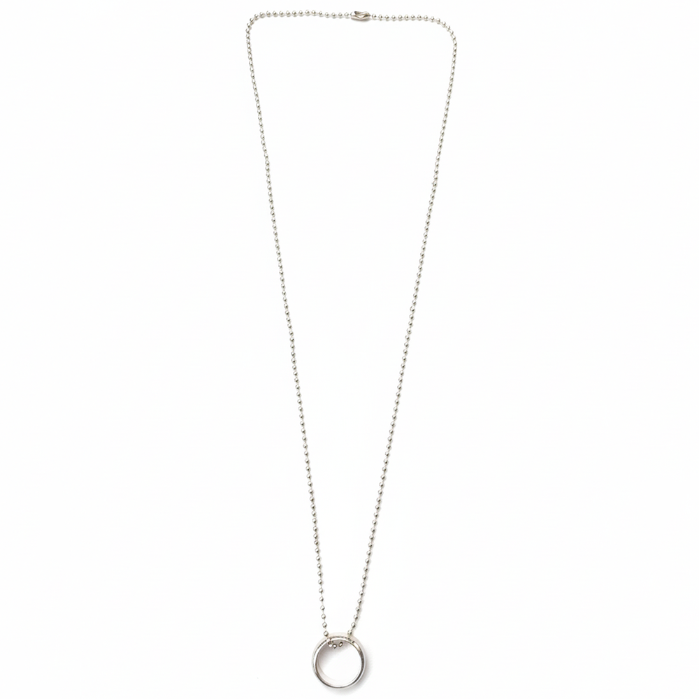 The99Jewel Stylish fusion Ring Silver Plated Mens Necklace
