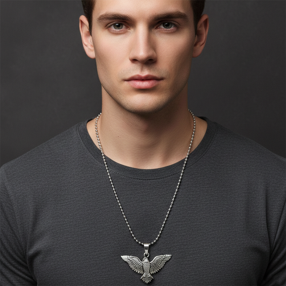 The99Jewel Stylish Eagle Mens Necklace