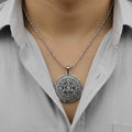 The99Jewel Sudarshan chakra Yantram Chain Pendant
